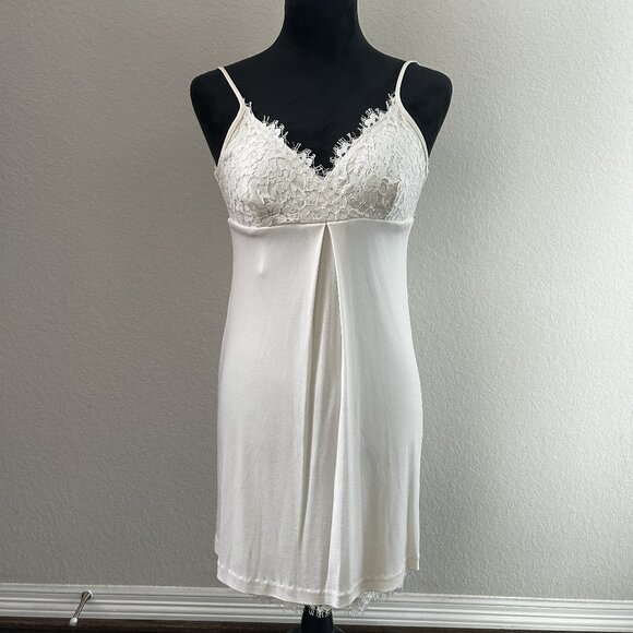 Vintage Chris McLaughlin White Dress - Size 4 - Picture 1 of 3